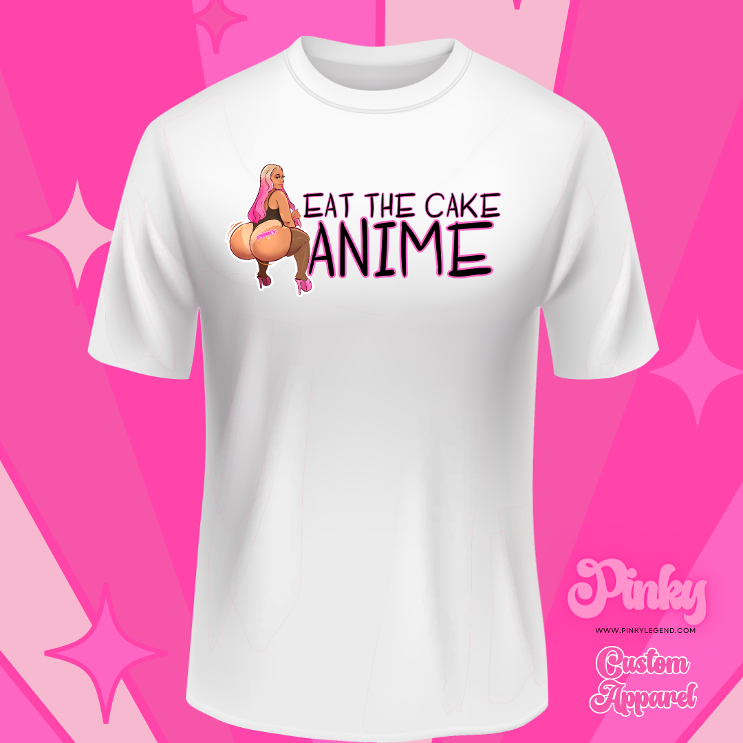 "Eat the Cake Anime" Cotton Unisex T-Shirt